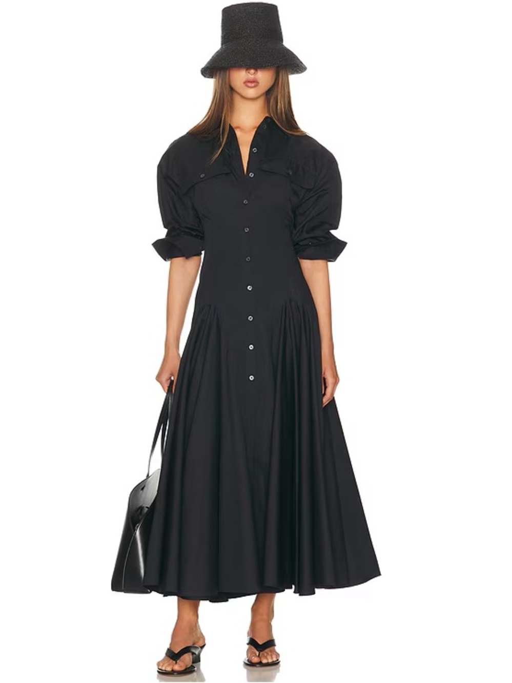 NWOT Helsa Godet Shirt Dress